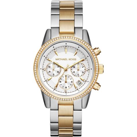 michael kors two tone watch